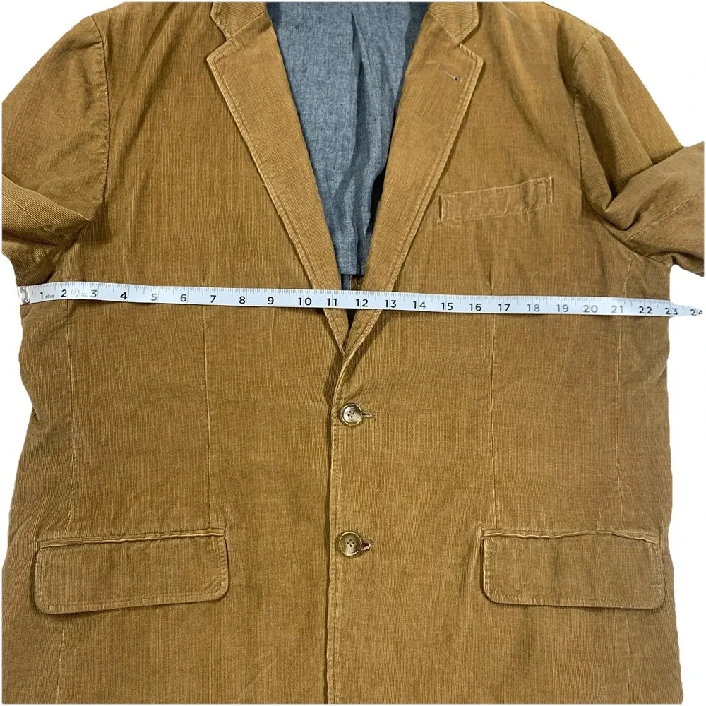 J Crew Ludlow‎ Corduroy Jacket Men's Size XL  Brown 100% Cotton Preppy Blazer